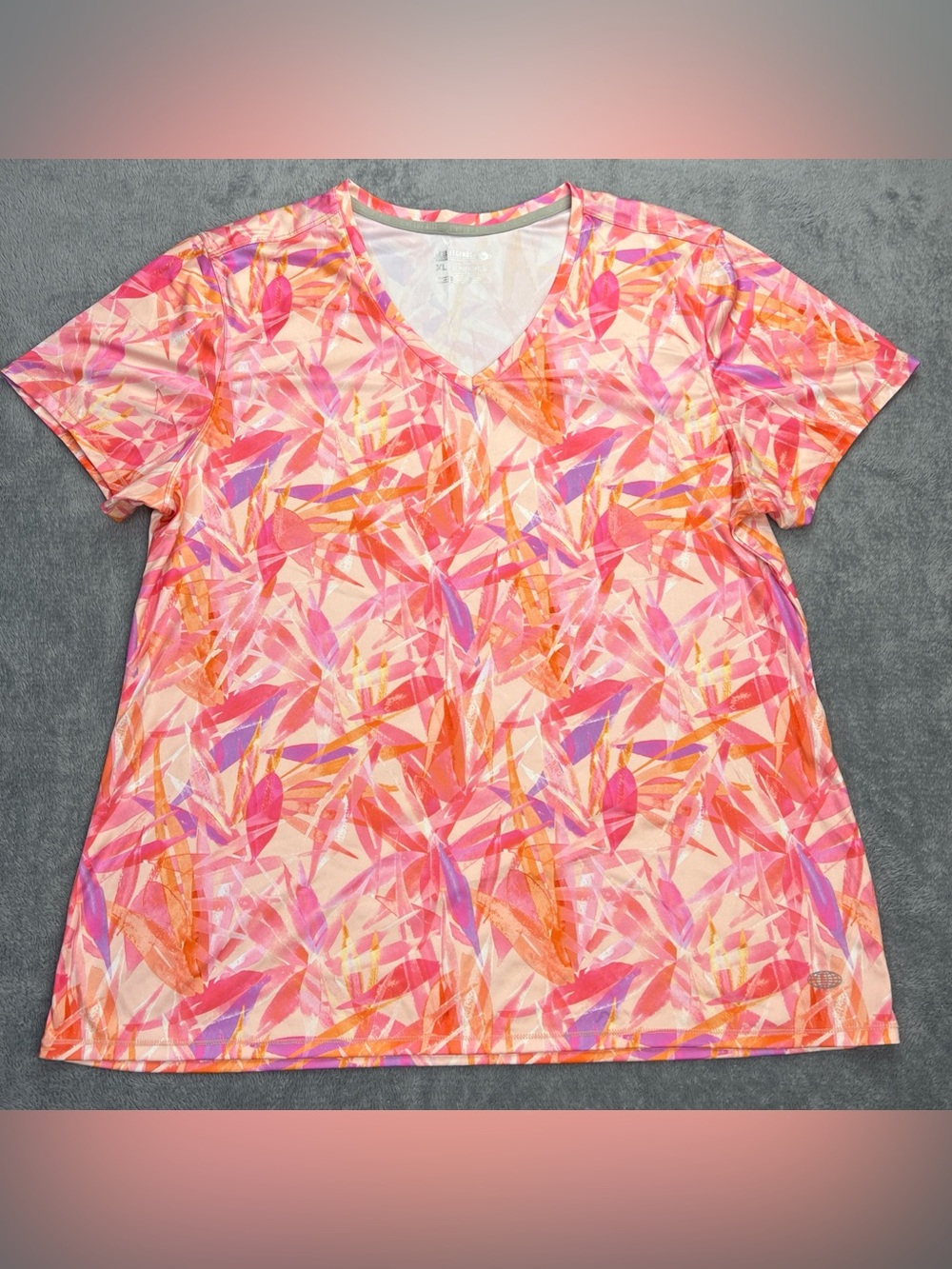 Reel Legends Womens XL Reel-Tec Short Sleeve Stretch Active Outdoor